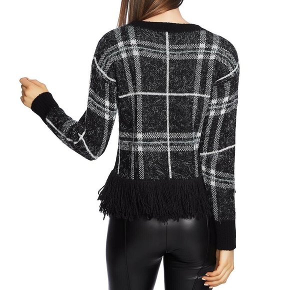 1. State Sweaters State Xl Rich Black Eyelash Sweater Nwt Cx72